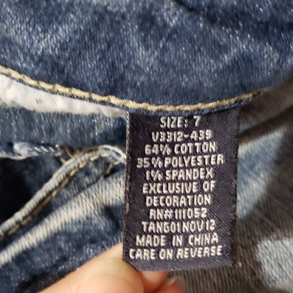 Vanilla Star Lace Denim shorts size 7 - Picture 3 of 5